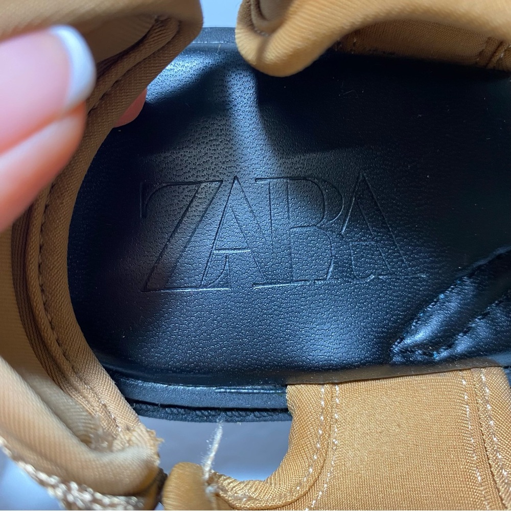 Zara Flat Strappy Dads Sandals Brown Sporty Style Thick Sole Women’s Size 36 - Picture 15 of 16